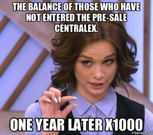 the balance of those who have not entered the pre-sale centralex. one year later x1000, Мем Шурыгина показывает на донышке