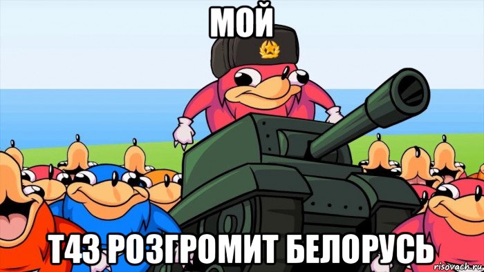 мой т43 розгромит белорусь