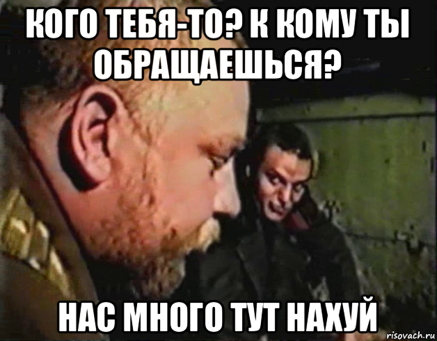 кого тебя-то? к кому ты обращаешься? нас много тут нахуй, Мем Зелёный слоник