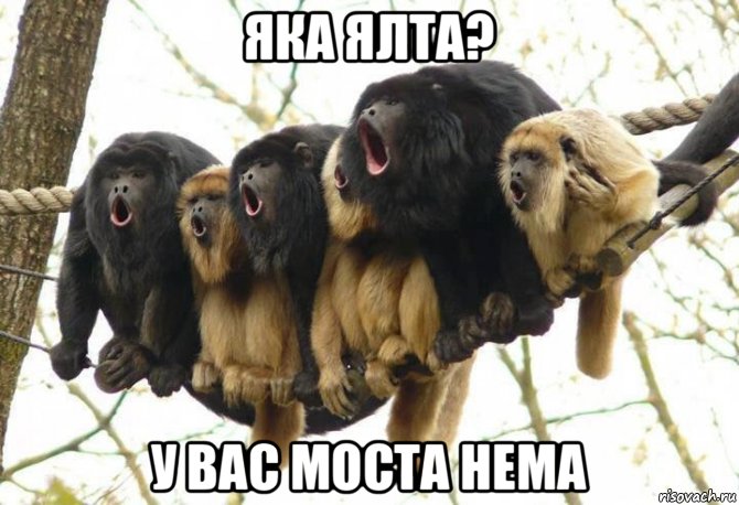 яка ялта? у вас моста нема