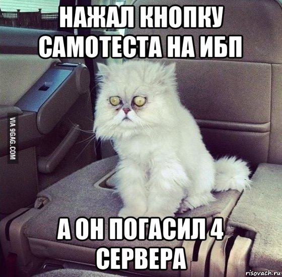 нажал кнопку самотеста на ибп а он погасил 4 сервера