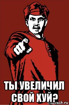  ты увеличил свой хуй?, Мем Красноармеец