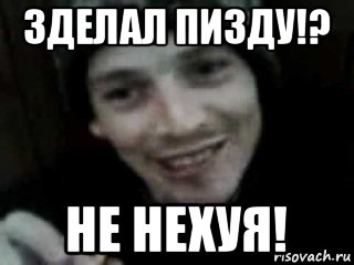 зделал пизду!? не нехуя!, Мем Не нихуя