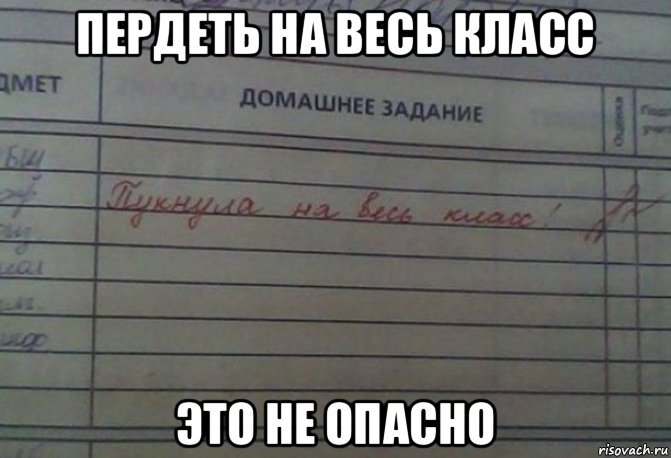 пердеть на весь класс это не опасно, Мем Пукнула на весь класс