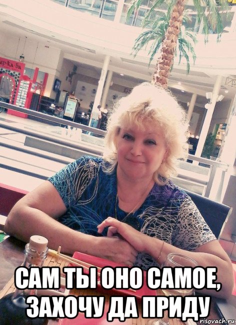  сам ты оно самое, захочу да приду