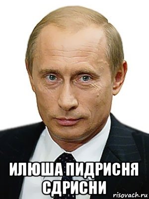  илюша пидрисня сдрисни, Мем Путин