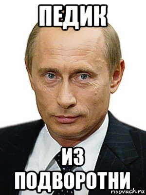 педик из подворотни, Мем Путин