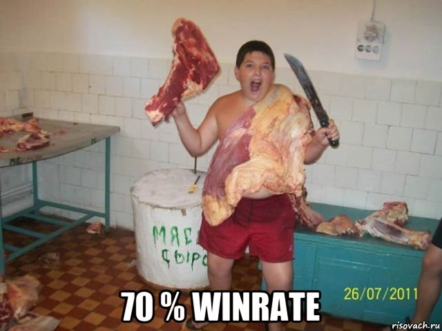  70 % winrate