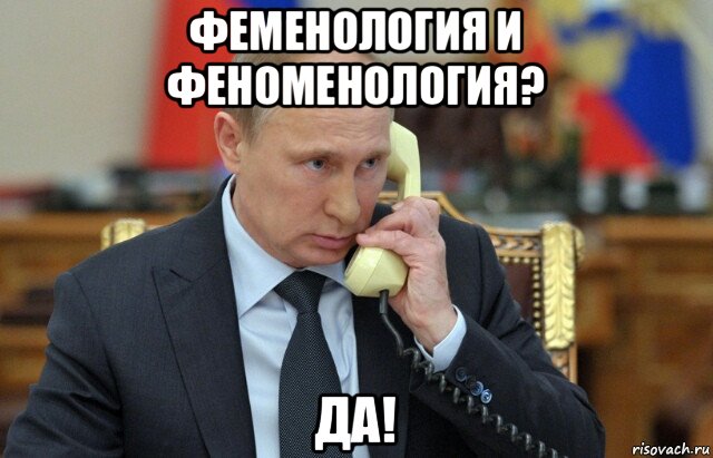 феменология и феноменология? да!
