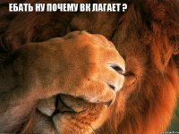 Ебать ну почему вк лагает ?