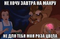 не хочу завтра на макру не для тебя моя роза цвела