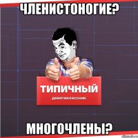 Членистоногие? Многочлены?