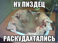 Ну пиздец Раскудахтались