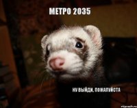 Метро 2035 Ну выйди, пожалуйста