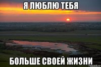 я люблю тебя больше своей жизни