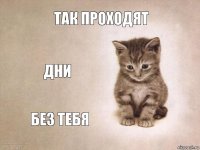 Так проходят Дни Без тебя