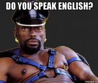 do you speak english? 