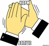 норм вопше