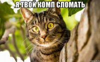 я твой комп сломать 