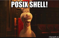 posix shell! 