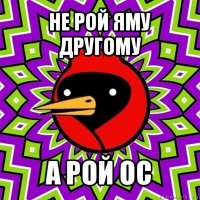 не рой яму другому а рой ос