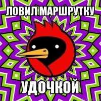 ловил маршрутку удочкой