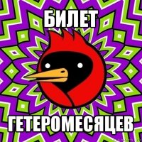 билет гетеромесяцев