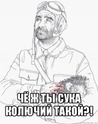  чё ж ты сука колючий такой?!