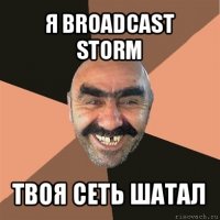 я broadcast storm твоя сеть шатал