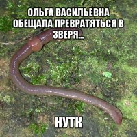 ольга васильевна обещала превратяться в зверя... нутк