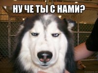 ну че ты с нами? 