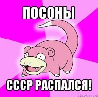 посоны ссср распался!