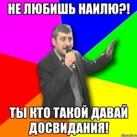 не любишь наилю?! ты кто такой давай досвидания!