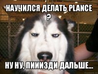 научился делать plance ? ну ну, пииизди дальше...