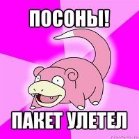 посоны! пакет улетел