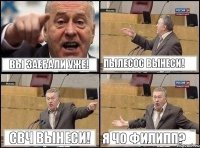 Вы заебали уже! Пылесос вынеси! СВЧ вынеси! Я чо ФИЛИПП?