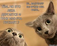 Тём..чо это Леха дергается и пену изо рта пускает.? ХЗ...вадчеллу вы вроде оба пили..