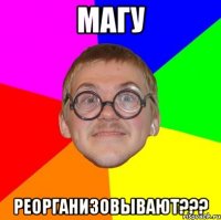 магу реорганизовывают???