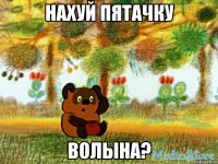 нахуй пятачку волына?