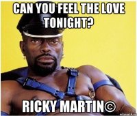 can you feel the love tonight? ricky martin©