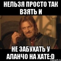 нельзя просто так взять и не забухать у аланчо на хате:d