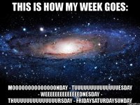 this is how my week goes: moooooooooooooonday - tuuuuuuuuuuuuuuesday - weeeeeeeeeeeeeednesday - thuuuuuuuuuuuuuursday - fridaysaturdaysunday