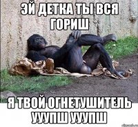 эй детка ты вся гориш я твой огнетушитель ууупш ууупш