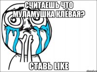 считаешь что муламушка клёвая? ставь like