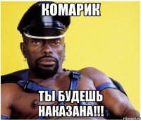 комарик ты будешь наказана!!!