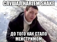 слушал harlem shake до того как стало мейстримом