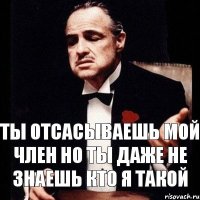 ТЫ ОТСАСЫВАЕШЬ МОЙ ЧЛЕН НО ТЫ ДАЖЕ НЕ ЗНАЕШЬ КТО Я ТАКОЙ