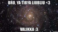 bro, ya tibya liubliu <3 valikka ;3