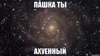 пашка ты ахуенный