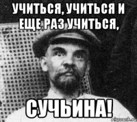 учиться, учиться и еще раз учиться, сучьина!